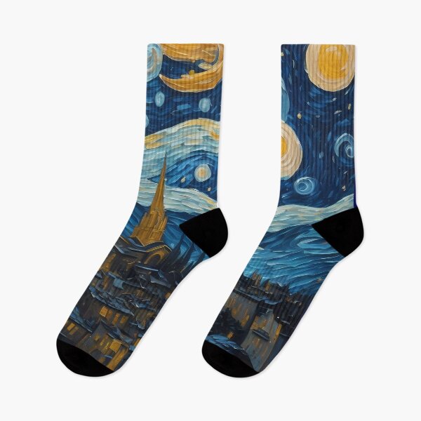 Item preview, night town starry night style designed and sold by Omarupattern51.