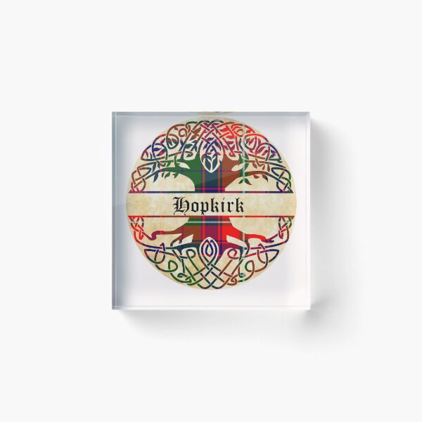 Item preview, Hopkirk Tree of Life Clan Scottish Surname tartan designed and sold by BagTown Clans.