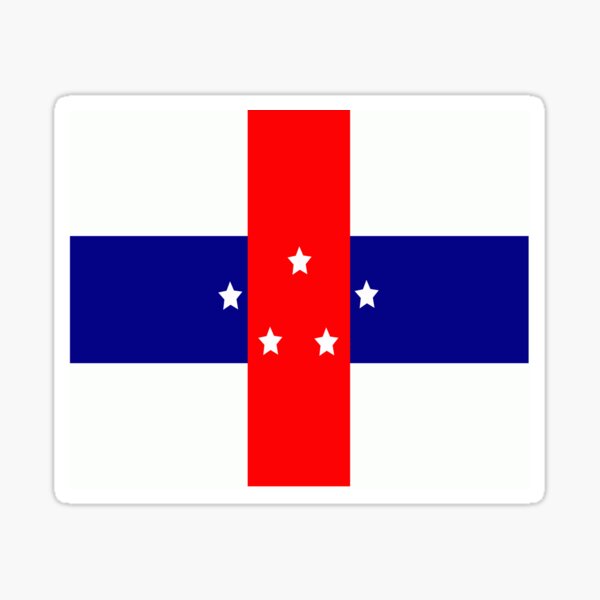 Aperçu de l'œuvre Drapeau des Antilles néerlandaises créée et vendue par ARTPICS SIMPLE.