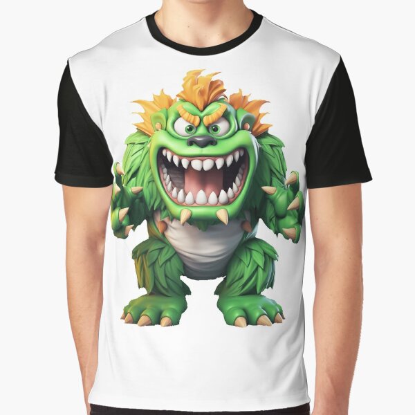 Gnarly Green Monster Transparent Background T-shirt