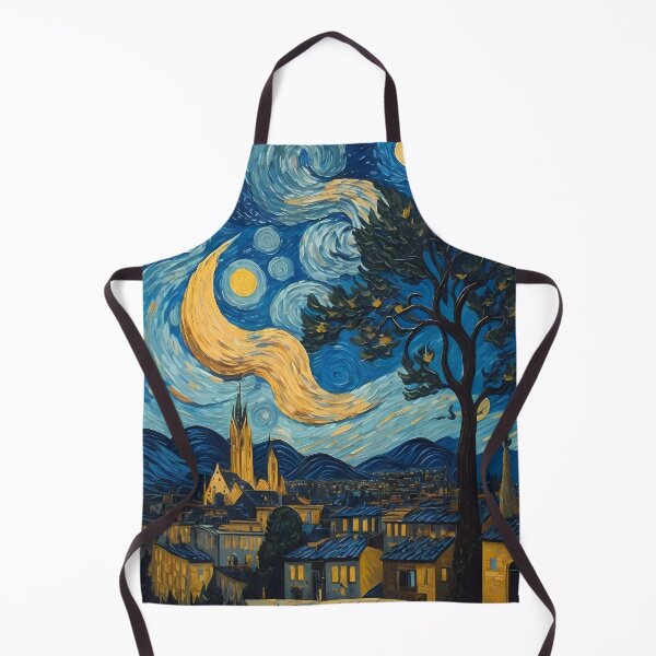 Item preview, starry night watercolor designed and sold by Omarupattern51.