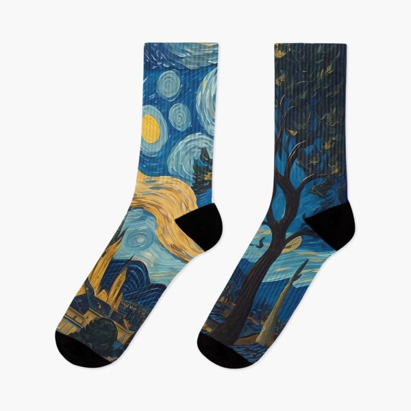 Item preview, starry night watercolor designed and sold by Omarupattern51.