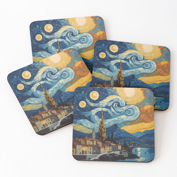 Item preview, Mountains with a starry sky designed and sold by Omarupattern51.