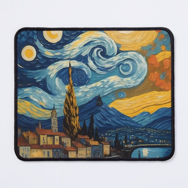 Item preview, Mountains with a starry sky designed and sold by Omarupattern51.