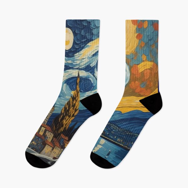 Item preview, Mountains with a starry sky designed and sold by Omarupattern51.