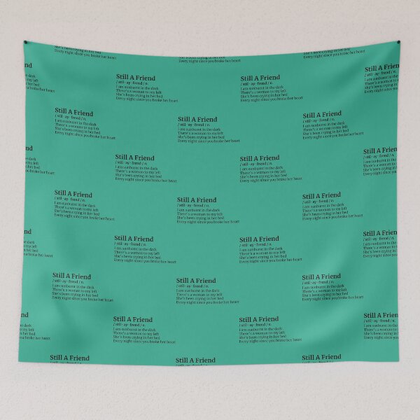 Item preview, Still A Friend Backseat Lovers Aesthetic Music Song Lyrics  designed and sold by ObliterationOf.