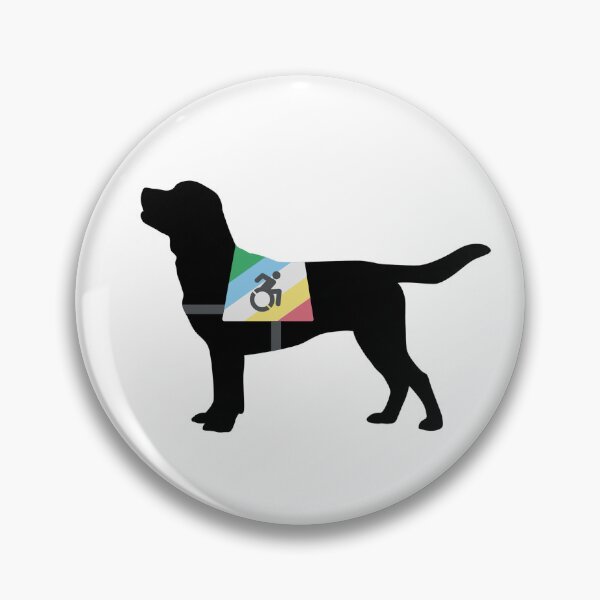 Item preview, disability pride assistance/service dog labrador designed and sold by Indigo-Ivy.