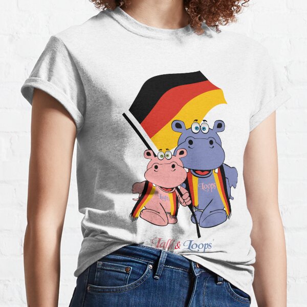 Hippos Nilpferde Lalli und Loops Germany Deutschland Classic T-Shirt