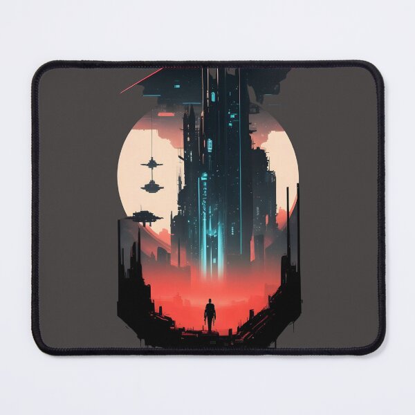 Item preview, Sci Fi Dystopian Futuristic City Design designed and sold by MoxieVibe.