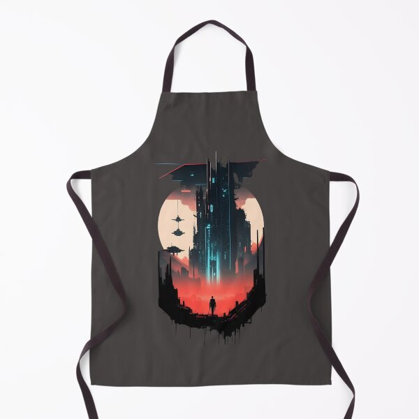 Item preview, Sci Fi Dystopian Futuristic City Design designed and sold by MoxieVibe.