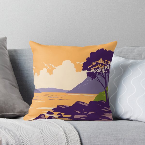 Item preview, Loch Ness and the Caledonian Canal in Scottish Highlands of Scotland WPA Art Deco Poster  designed and sold by patrimonio.