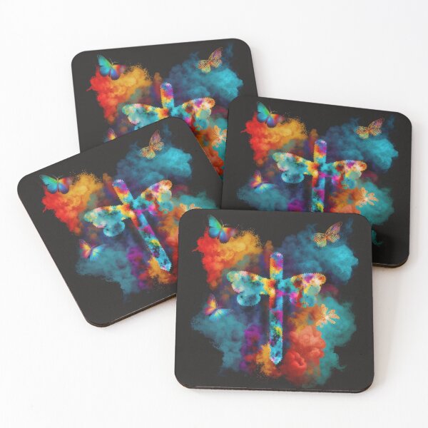 Item preview, Bold Beautiful Colors Butterflies and Religious Cross designed and sold by Livn2laugh.