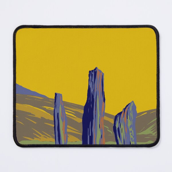 Item preview, Standing Stones on Machrie Moor in the Isle of Arran in Scotland WPA Art Deco Poster  designed and sold by patrimonio.