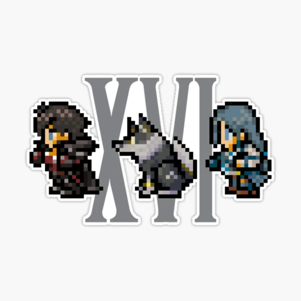 Clive, Torgal, and Jill XVI Design FFXVI Pixel Party Members Final
