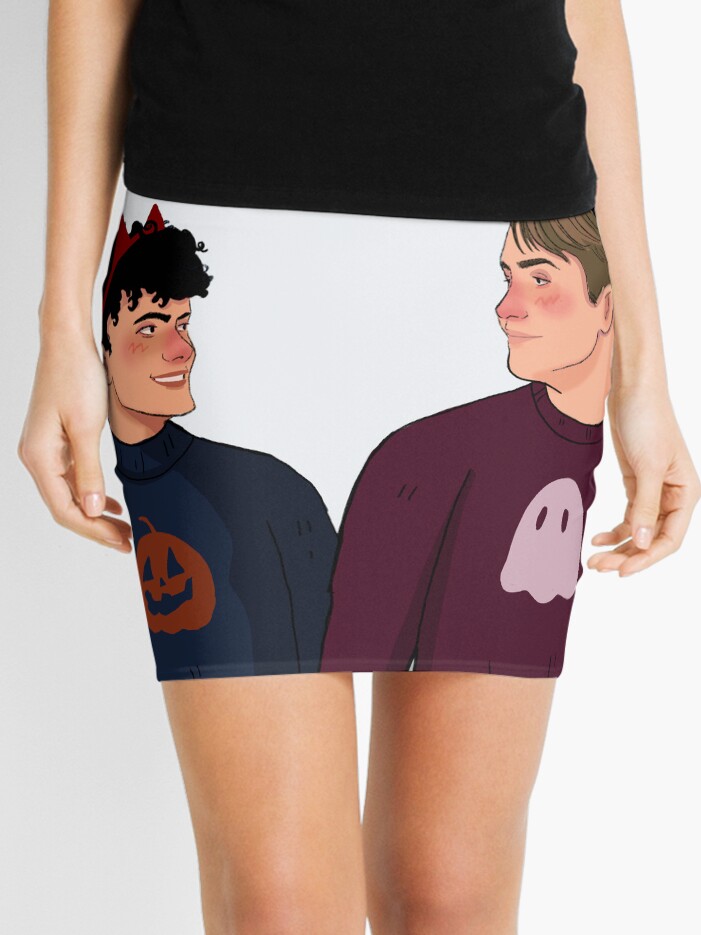 Halloween Nick and Charlie Heartstopper Mini Skirt for Sale by LisaMichelleArt Redbubble