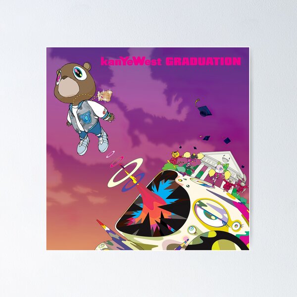 Cool Rappeur Hip-Hop Kanyewest Albums 5 Poster Poster
