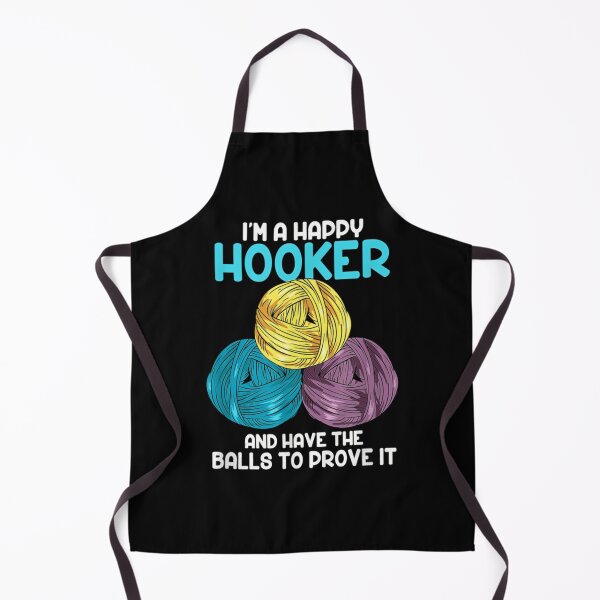 Item preview, Im a happy Hooker Quilting Sewing Crocheting Funny Crotchet designed and sold by ccbrnkfk41.