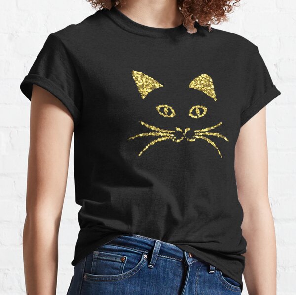 glitter cat shirt