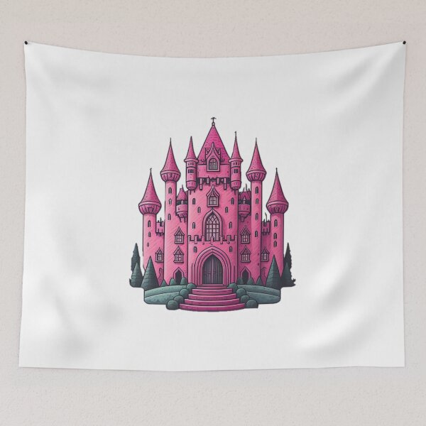 Item preview, Pink Castle designed and sold by MyStickersStore.