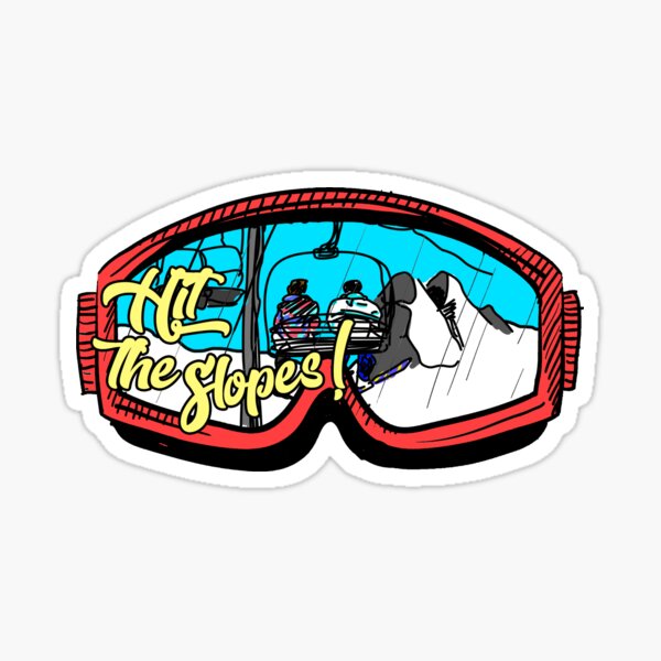 Skiing Stickers Redbubble