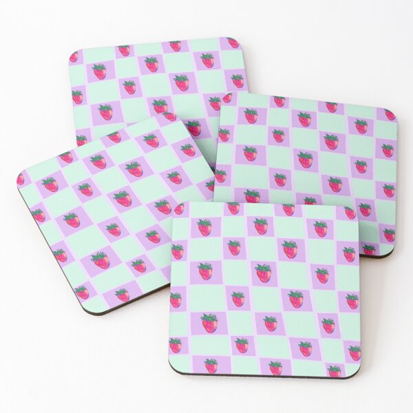 Item preview, Groovy Strawberries Checkered Playtime designed and sold by YourStoryStudio.