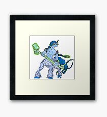 Glowing hamer Framed Print