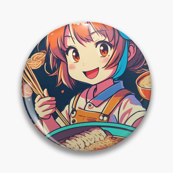 Item preview, Ramen Enchantment: Sweet Moments in the Kitchen, Capturing Culinary Joy: Sweet Girl Making Ramen designed and sold by irosh madushan.