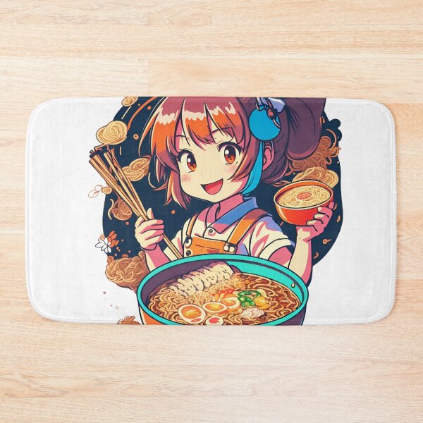 Item preview, Ramen Enchantment: Sweet Moments in the Kitchen, Capturing Culinary Joy: Sweet Girl Making Ramen designed and sold by irosh madushan.