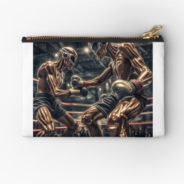 Alien Kick Boxers Zipper Pouch
