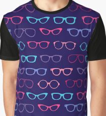 Super Nerdy Retro Geek Glasses Graphic T-Shirt