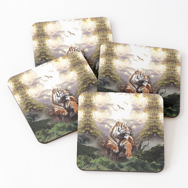Item preview, tiger, nature, watercolors, forest, animal designed and sold by mintdiamond21.