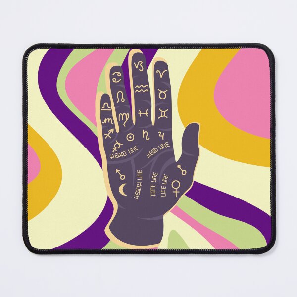 Item preview, Vintage Palmistry Palm Reading Map Black designed and sold by Peter Stawicki.