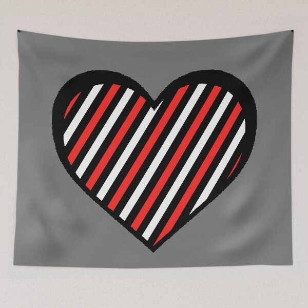 Item preview,  Heart stripes lines haert 8bit pixel art  designed and sold by 4rpixs.