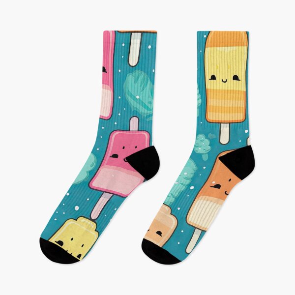 Item preview, Kawaii cute pixel popsicle pattern designed and sold by AeonAcademy.