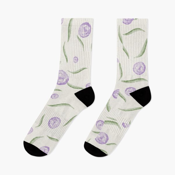 Item preview, watercolor purple flowers pattern designed and sold by ichirochen.