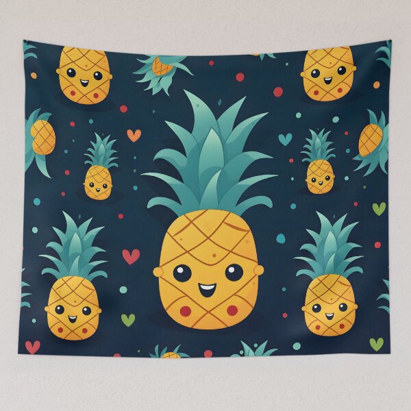 Item preview, Small cute ananas pattern designed and sold by grebie.