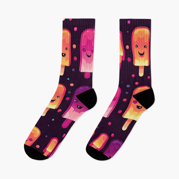 Item preview, Kawaii cute evil popsicles pattern designed and sold by AeonAcademy.
