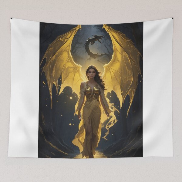 Item preview, golden dragon woman designed and sold by Artsemg.