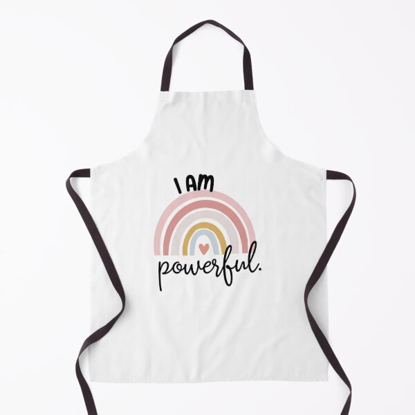 Item preview, I Am Powerful Affirmation Quote with Pastel Rainbow. designed and sold by HappyLife4U.