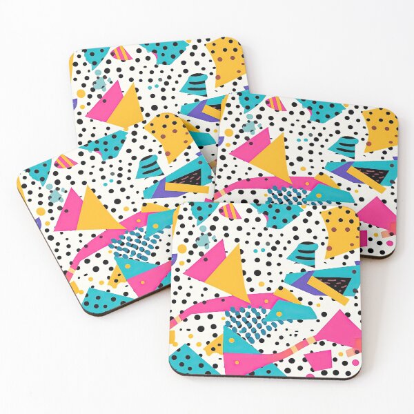 Item preview, Funky 80s and 90s Nostalgia Pop Pattern designed and sold by AeonAcademy.