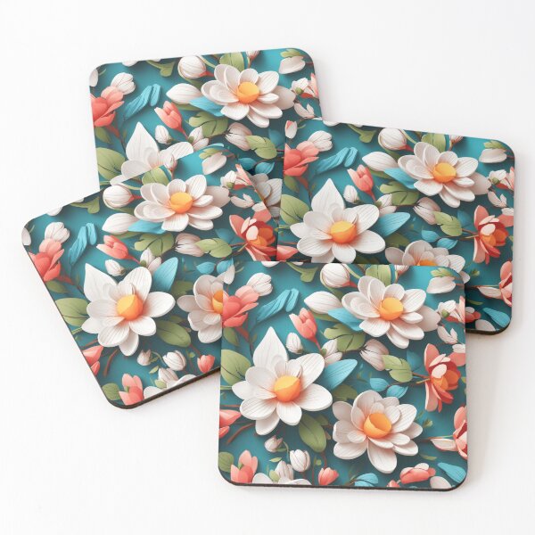 Item preview, 3D Floral Pattern cute flowers designed and sold by OlivedesignsIN.