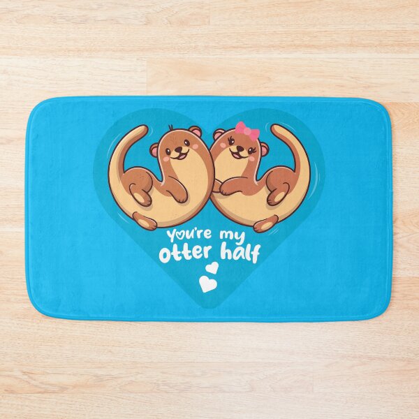 Item preview, You're my otter half - significant otters - love heart shape designed and sold by messy-nessie.