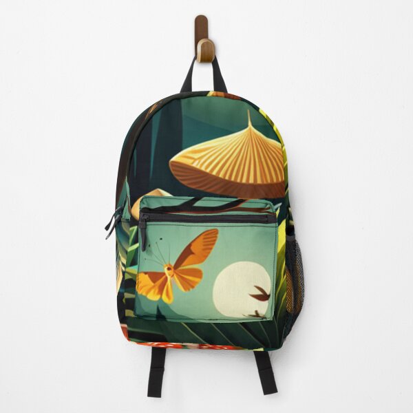 Item preview, Night Forest with Moths, Mushrooms & Full Moon designed and sold by Vicky Brago-Mitchell®.