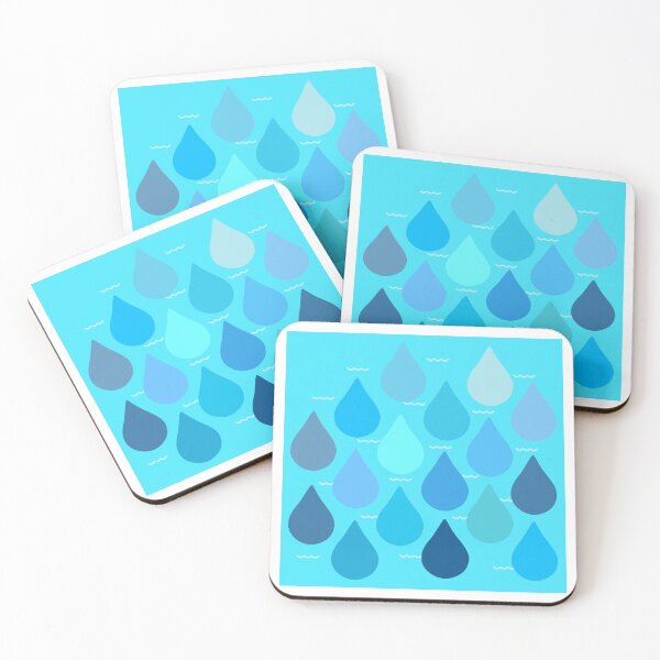 Item preview, Water drop / waves (blue version) designed and sold by LiberaCaballo.
