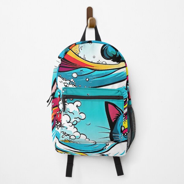 Item preview, ''Kitten surfing, comics style'' 7 designed and sold by OsvaldoRamosArt.