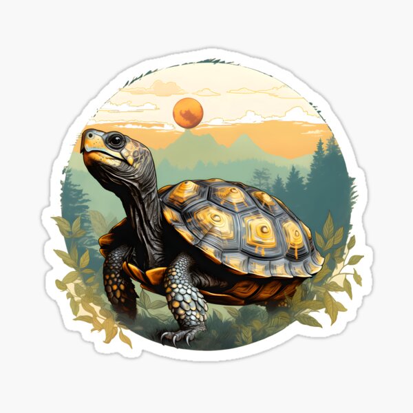 Item preview, Vintage North Carolina Eastern Box Turtle | Nature Art designed and sold by InkedBeasts.