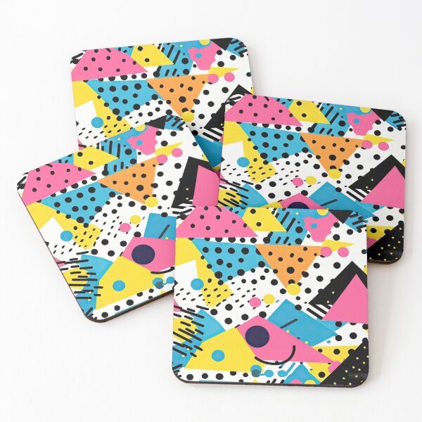Item preview, Funky 80s and 90s Nostalgia Pop Pattern designed and sold by AeonAcademy.