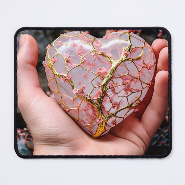 Item preview, Shattered Beauty Restored - Unveiling the Kintsugi Heart designed and sold by ElenaRichardsu.