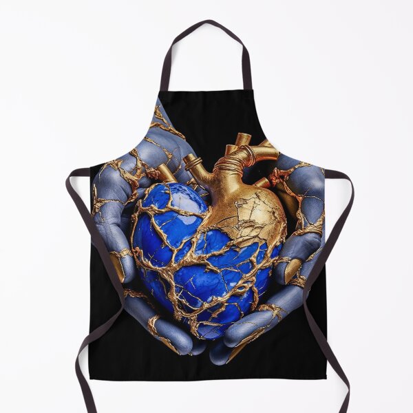 Item preview, Golden Resilience - Finding Strength in the Kintsugi Heart designed and sold by ElenaRichardsu.