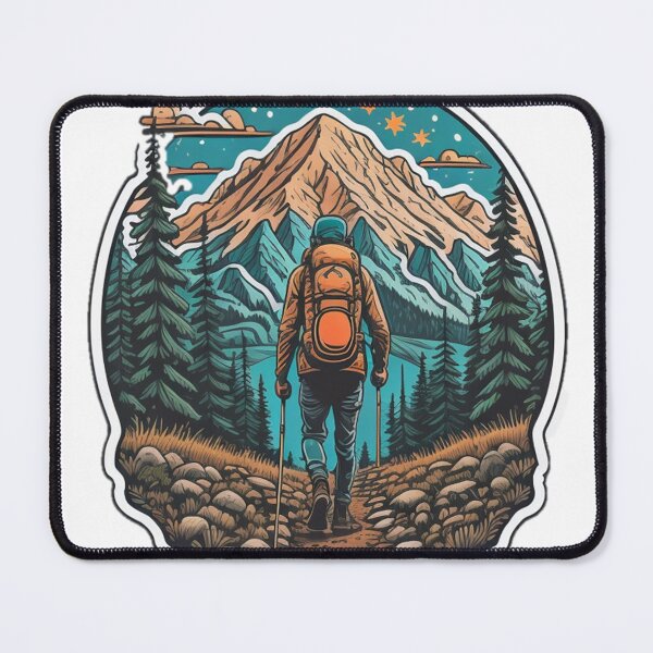 Item preview, Hiking outdoors designed and sold by MyStickersStore.